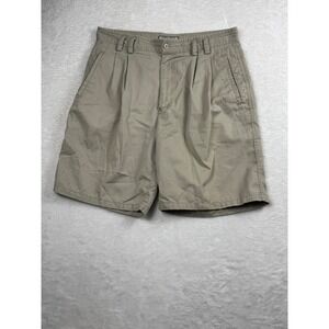 Trilogy Mens Pleated Golf Shorts Casual Khaki Size‎ 36